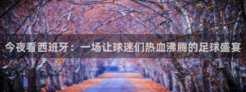 今夜看西班牙：一场让球迷们热血沸腾的足球盛宴